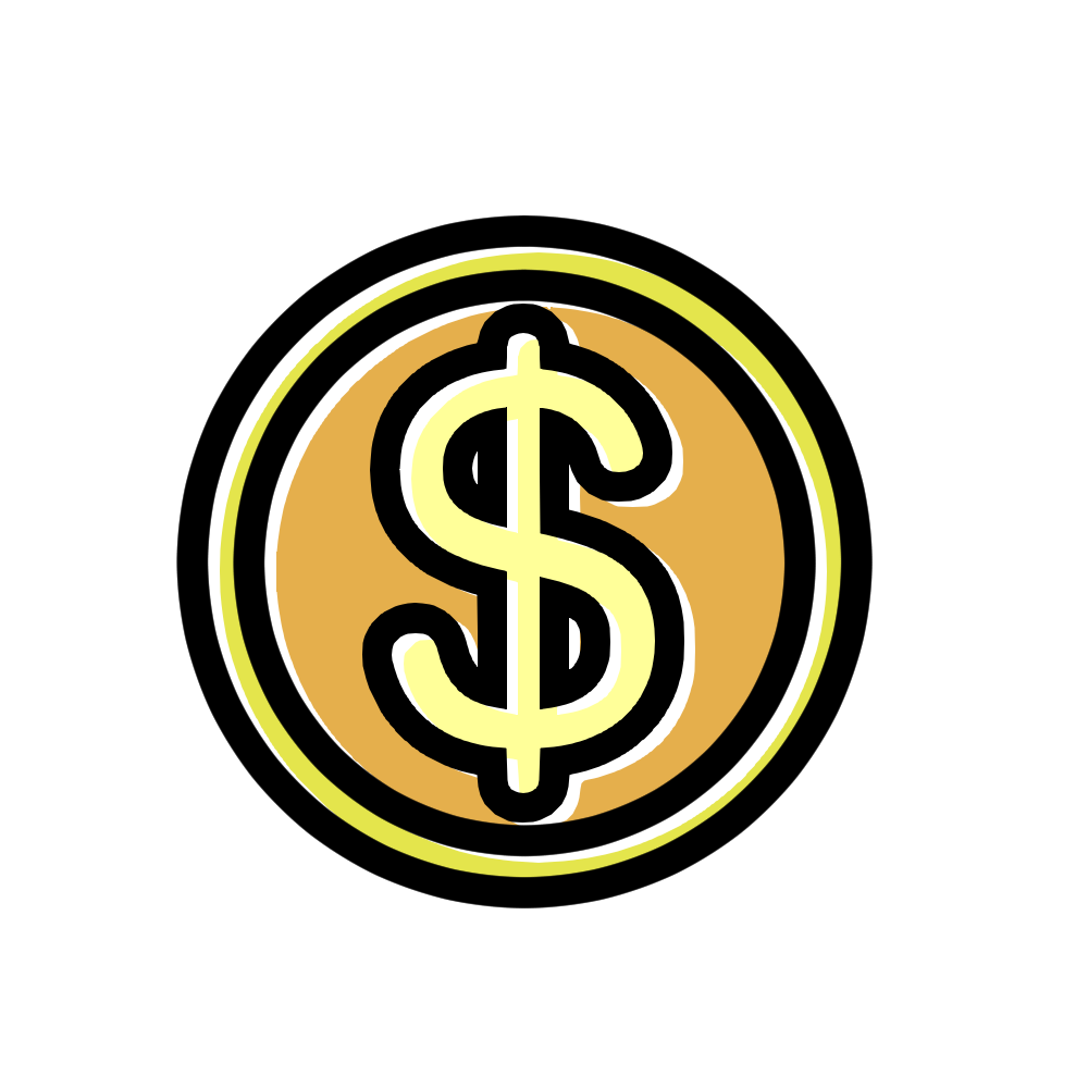 コイン（$） – イラストせんせい|使いやすいフリー素材集