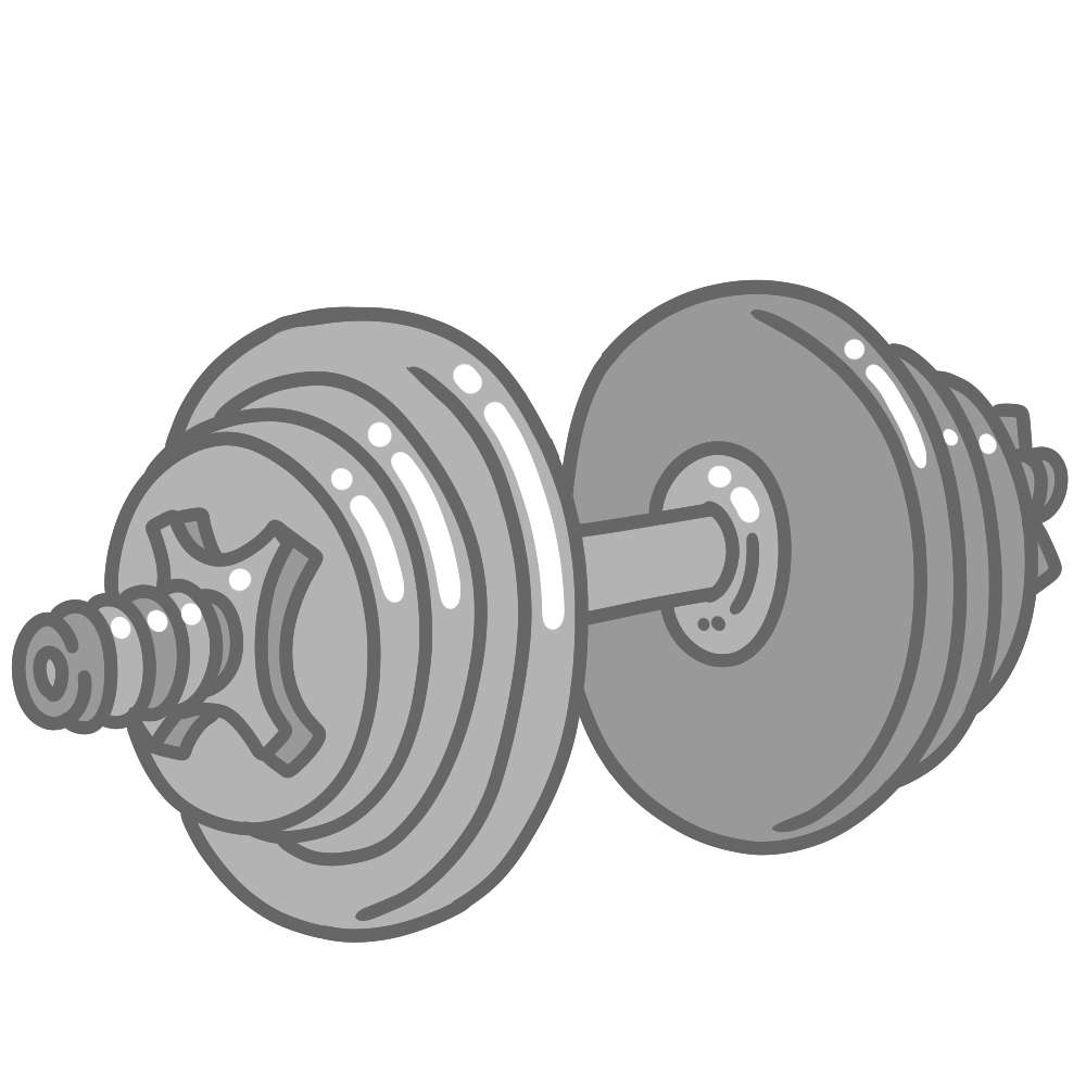 ダンベル 大 イラストせんせい 使いやすいフリー素材集