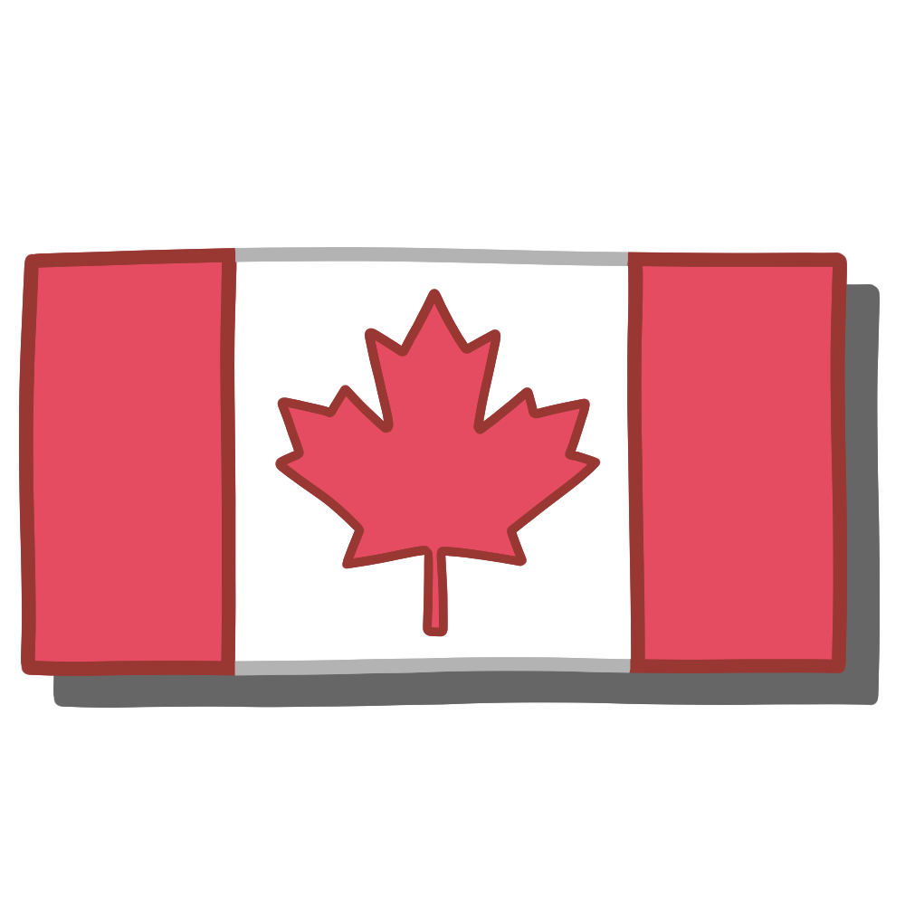 カナダ国旗 イラストせんせい 使いやすいフリー素材集