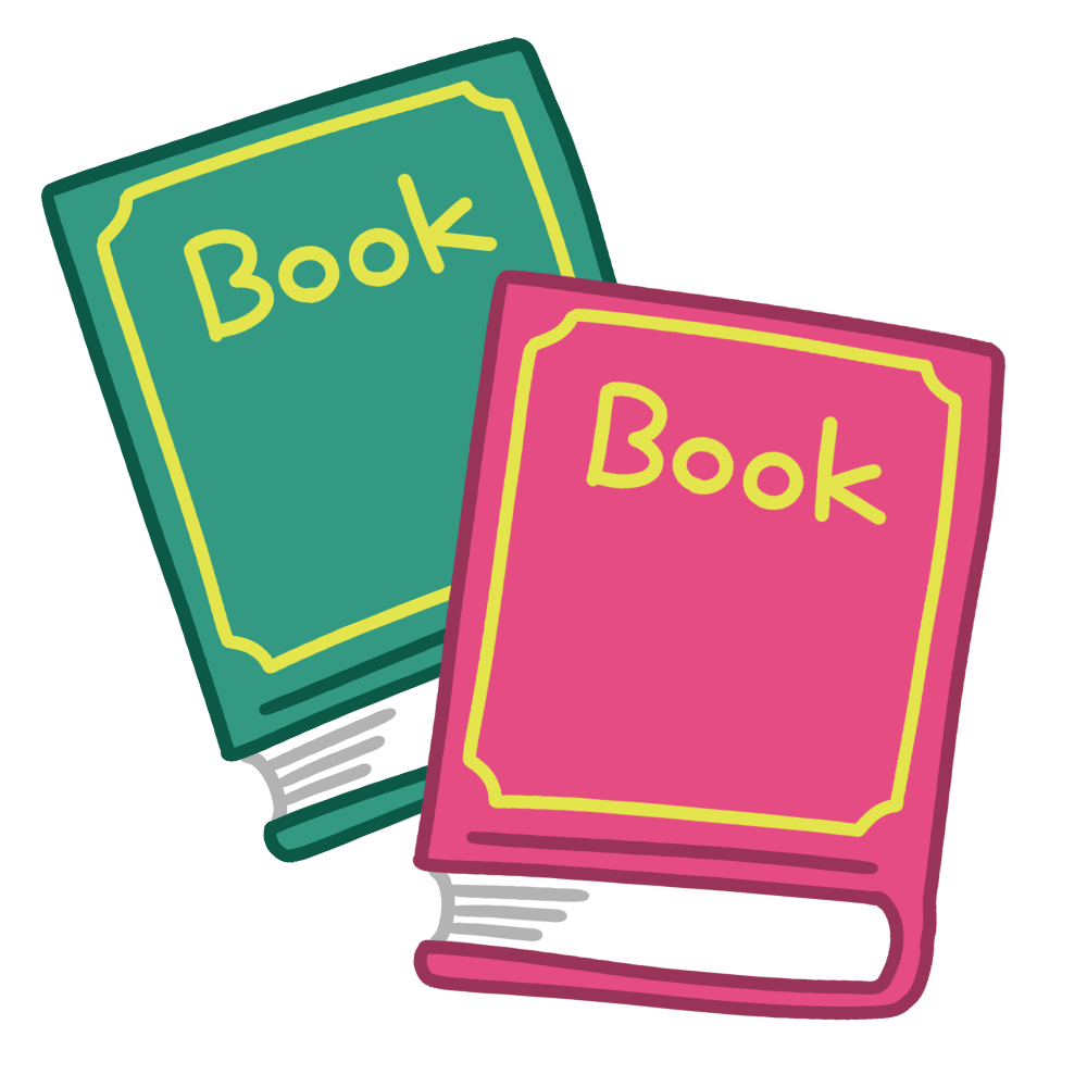 本(2冊) – イラストせんせい|使いやすいフリー素材集 