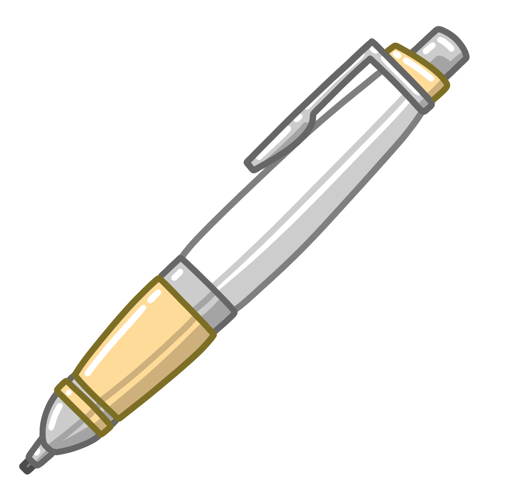 シャープペンシル2 – イラストせんせい|使いやすいフリー素材集